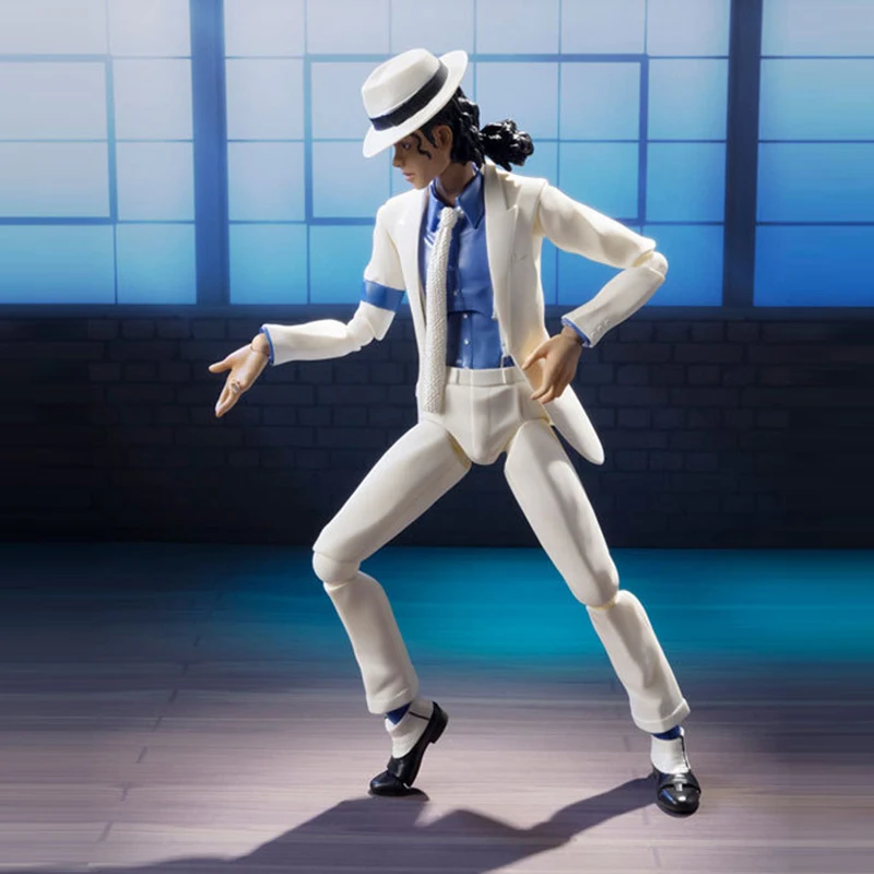SHFiguarts Michael Jackson Smooth Criminal Moonwalk Action Figure Collection Model Toys 15cm (6)