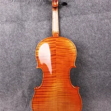 Пламя Клена Акустическая Скрипка 4/4 Мощный Звук Ель Топ Изысканные ручной работы#2051