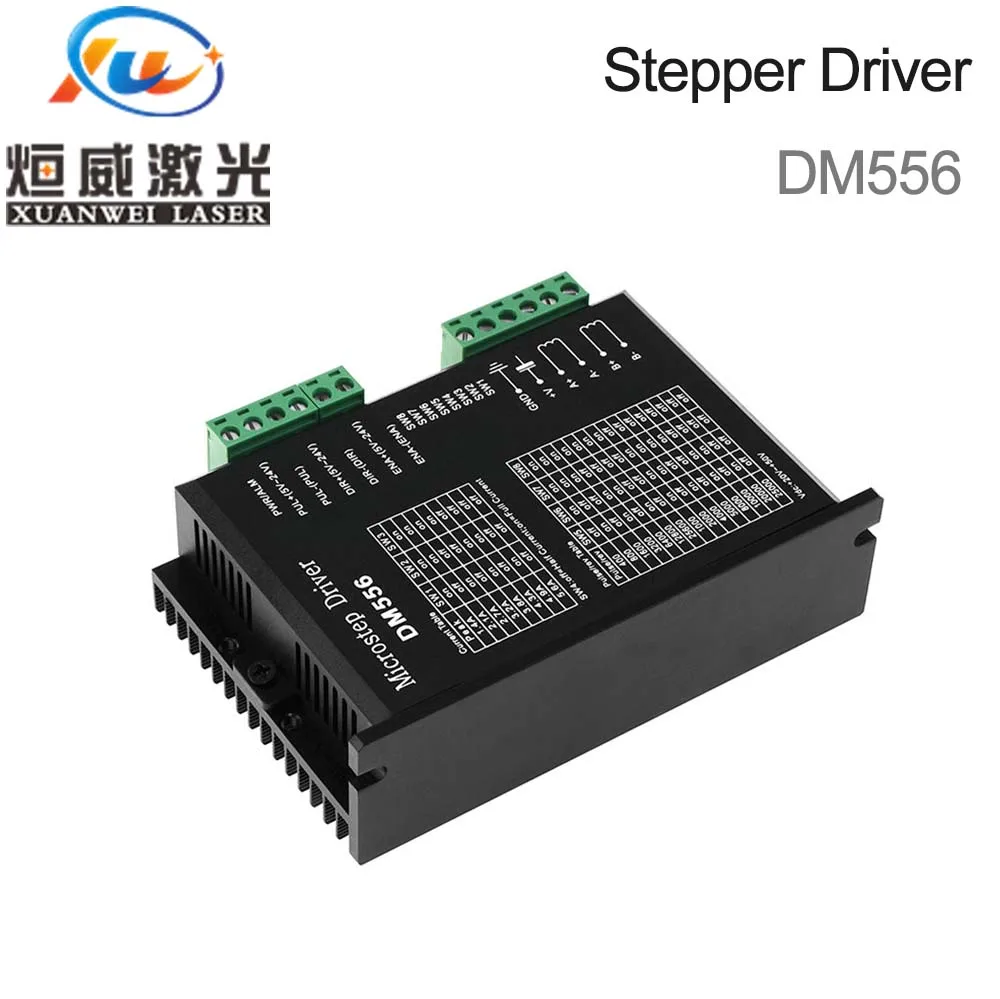 DM556 2 фазный шаговый мотор драйвер 42/57 двигатель контроллер 24 V с алюминиевой