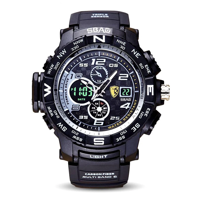 

New Men's Watch Multi-Function Waterproof Sports Watches Fashion Casual Student Digital Wristwatches Sale