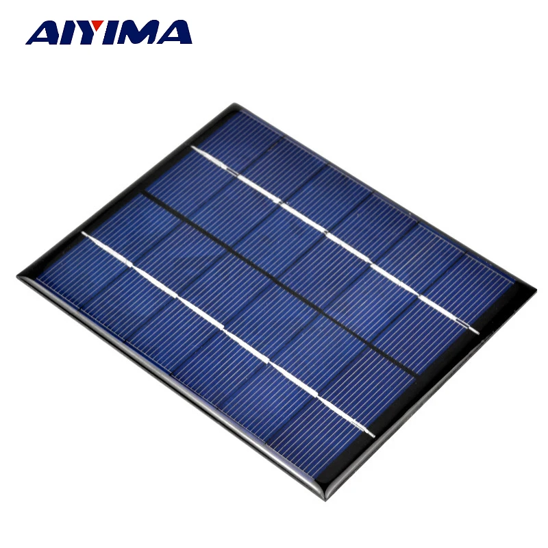 

AIYIMA Solar Panels China Painel Solar Poycrystalline Silicon For DIY Solar Cells Solar Lamp Light Charger 2W 6V 136*110MM