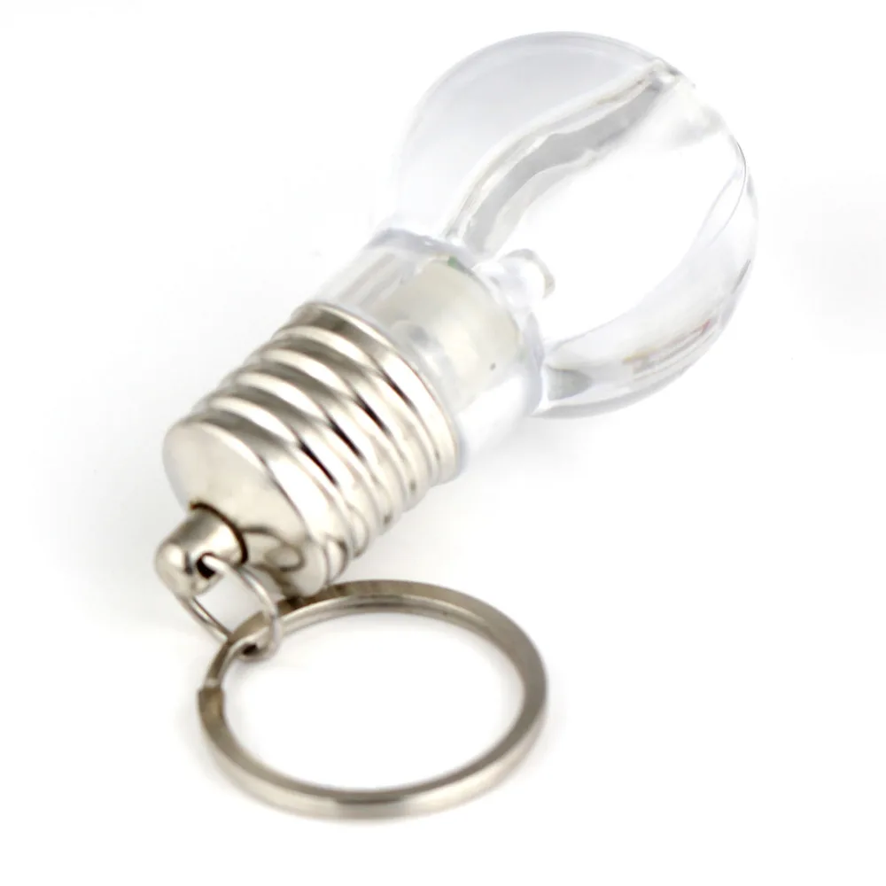 Модные Красочные лампы брелок со светодиодной лампой креативные портативные аксессуары цепочки для ключей кольцо брелок для ключей
