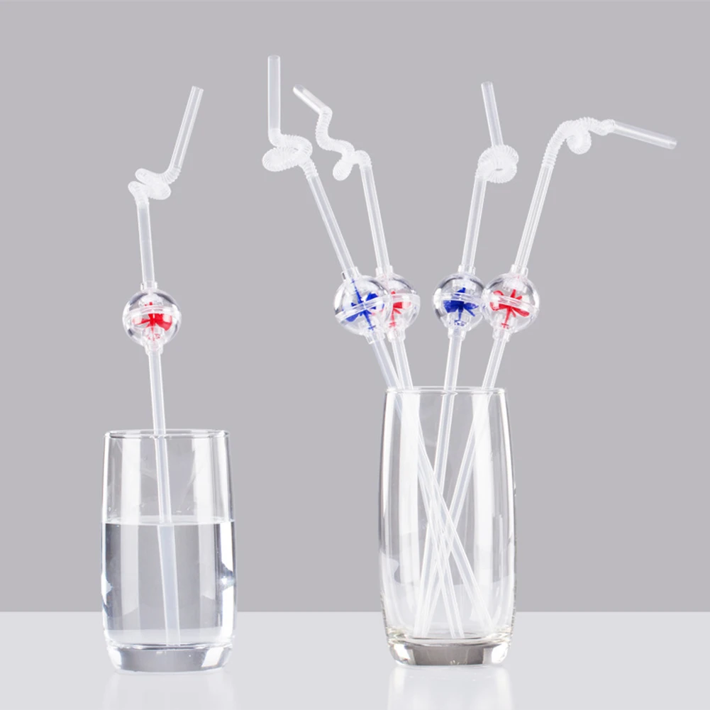 

Multi-colors Straws Windmill Extensile Bendable Lengthen Art DIY Hard Straw Random Color Water Bottle Accessories 2017 New