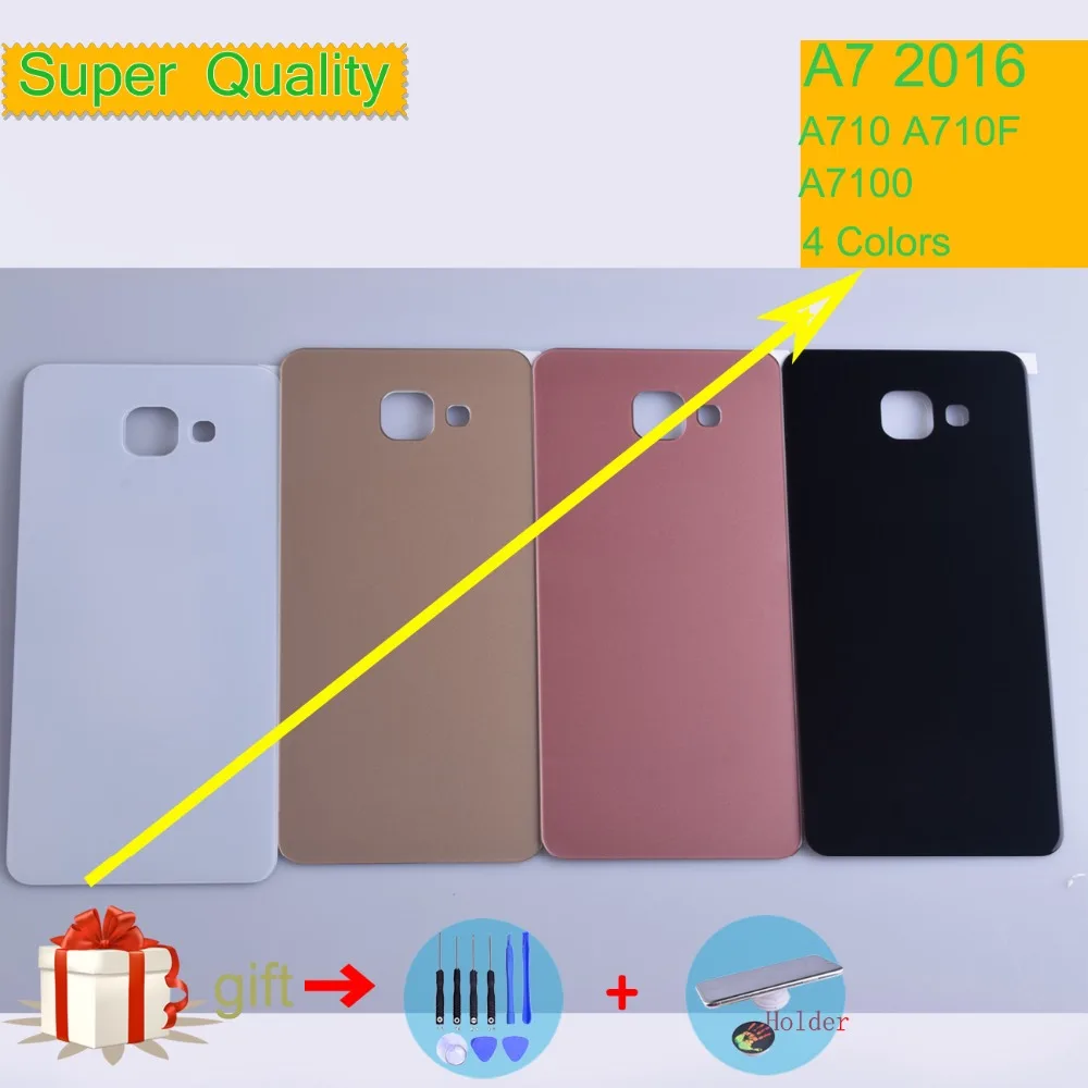 Для Samsung Galaxy A7 2016 A710 A710F A7100 корпус крышка батареи задняя чехол дверь шасси