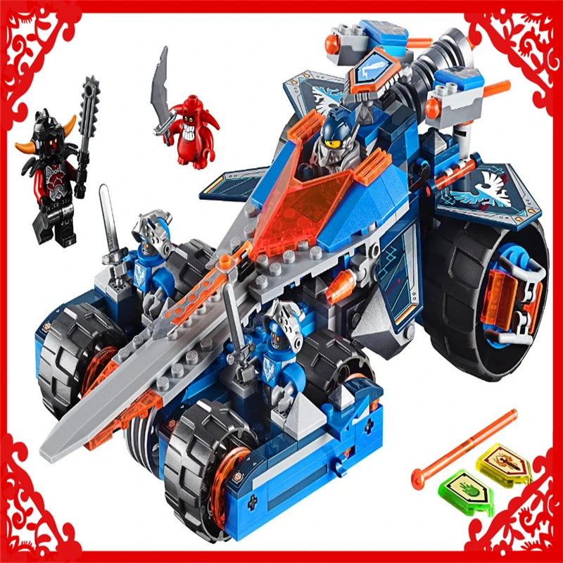 

LEPIN 14012 Nexo Knights Axl Clay's Rumble 392Pcs Building Block Compatible Legoe Educational Toys For Children