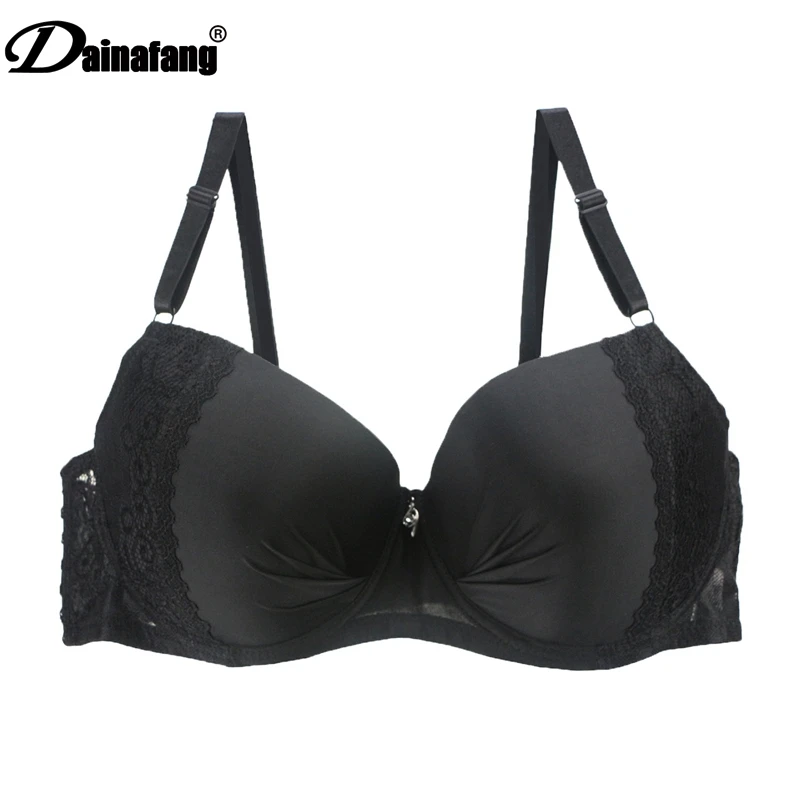 

Full cup, plus size bra underwear, lingerie, wireless adjust lace, women's lingerie, breast lining DE large cup44 46 48 50