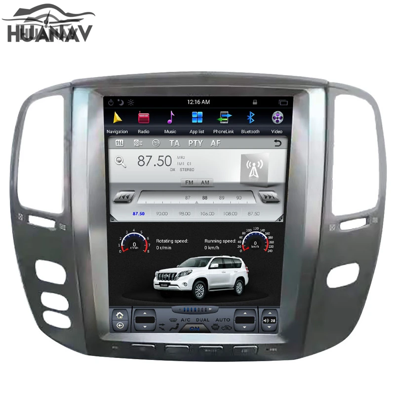 Автомагнитола на Android 7 1 без автомобильного CD DVD плеера GPS навигация для Lexus LX470 2002