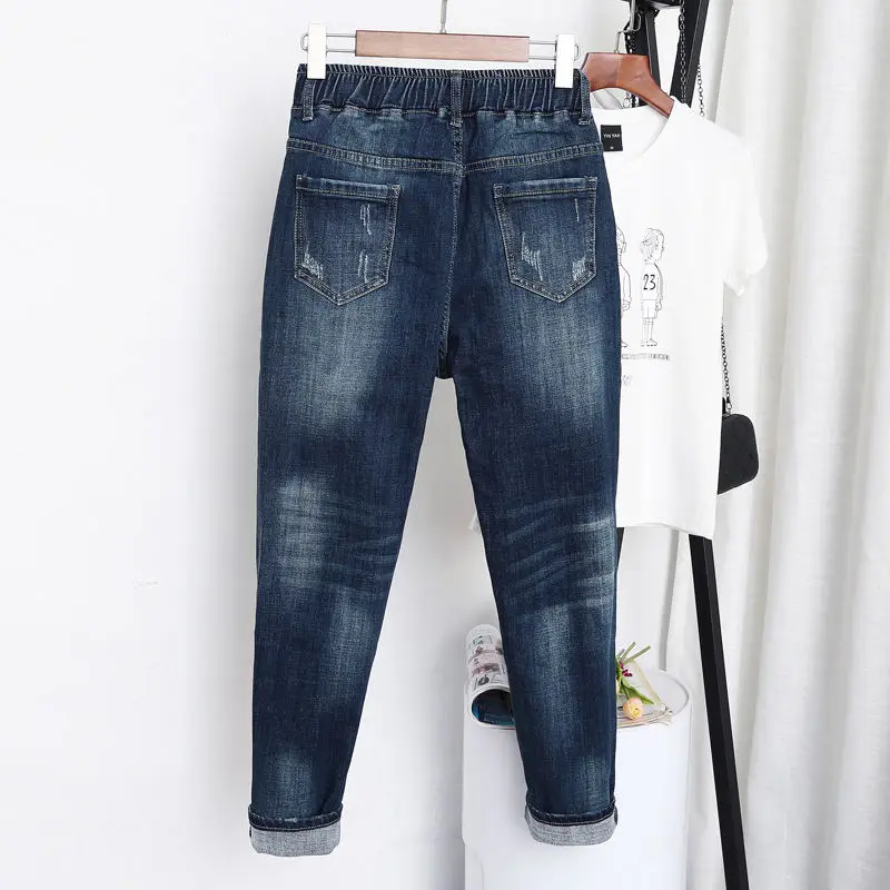 5XL High Waist Jeans Women Vintage Plus Size Jeans Femme Harem Pants Loose Boyfriend Denim Jeans Streetwear Trousers Women Z31 5XL High Waist Jeans Women Vintage Plus Size Jeans Femme Harem Pants Loose Boyfriend Denim Jeans Streetwear Trousers Women Z31