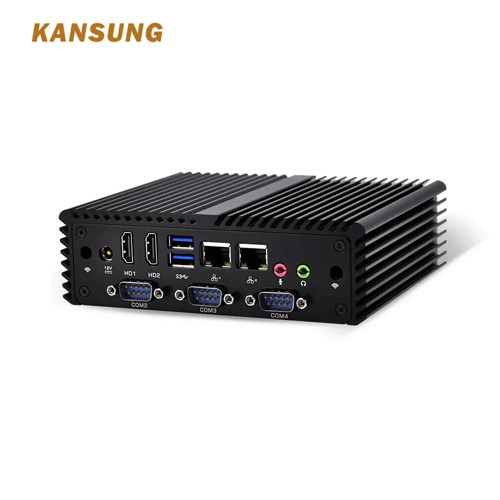 Core I3 Linux Windows Mini PC Dual Lan 4 * COM de la PC de la computadora de escritorio sin ventilador x86 ordenadores de placa única Core I3 Linux Windows Mini PC Dual Lan 4 * COM de la PC de la computadora de escritorio sin ventilador x86 ordenadores de placa única