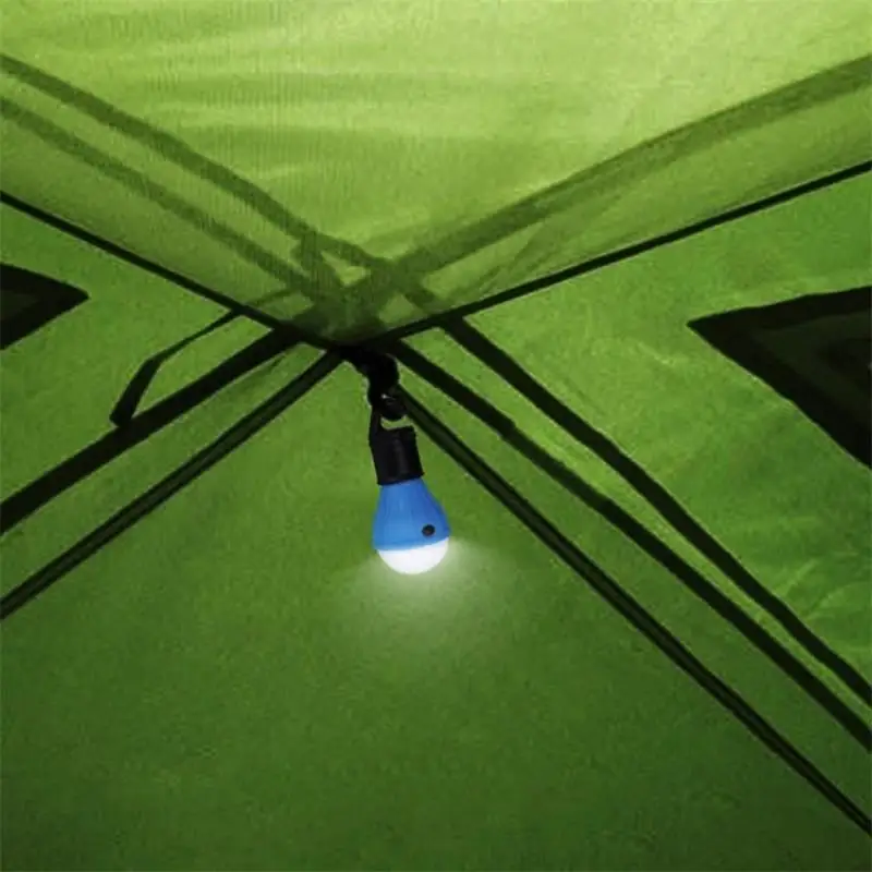 14 Mini Portable Lantern Tent Light LED Bulb Emergency Lamp Waterproof Hanging Hook Flashlight For Camping 4 Colors Use 3 pcs AAA