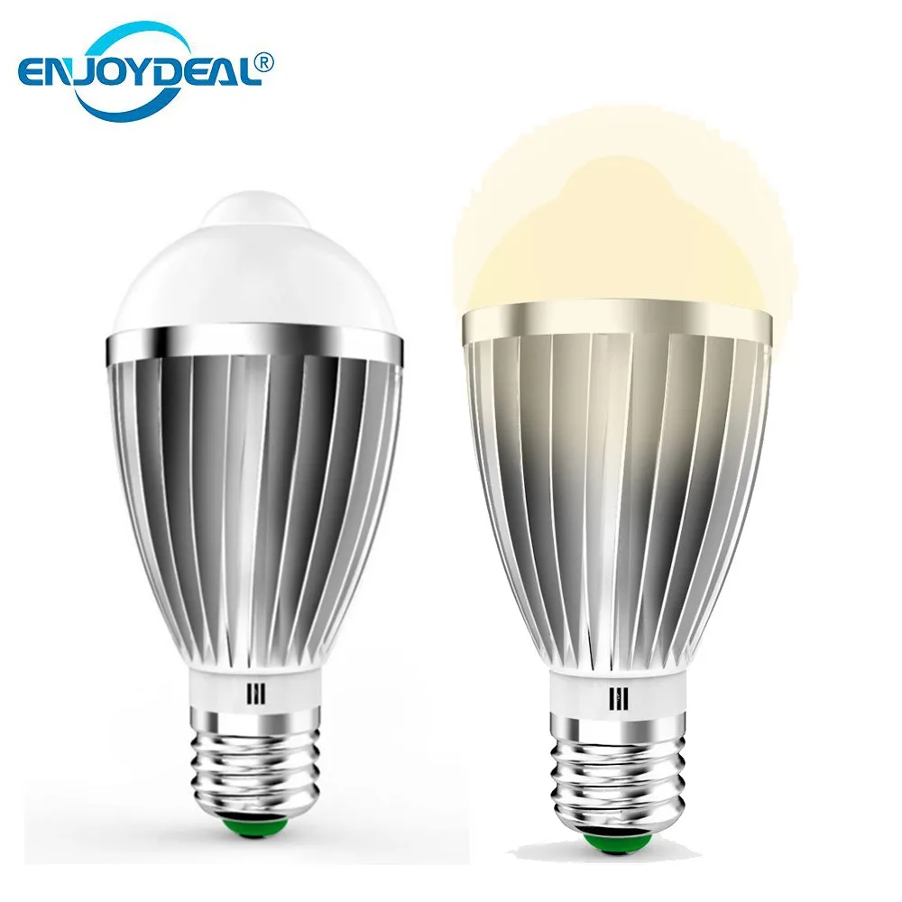 

Globe Motion Sensor LED Bulb aluminum Auto Energy-saving On/Off Light Lamp 7W 5630SMD 14Led bulb for Hallway Stairs Bathroom