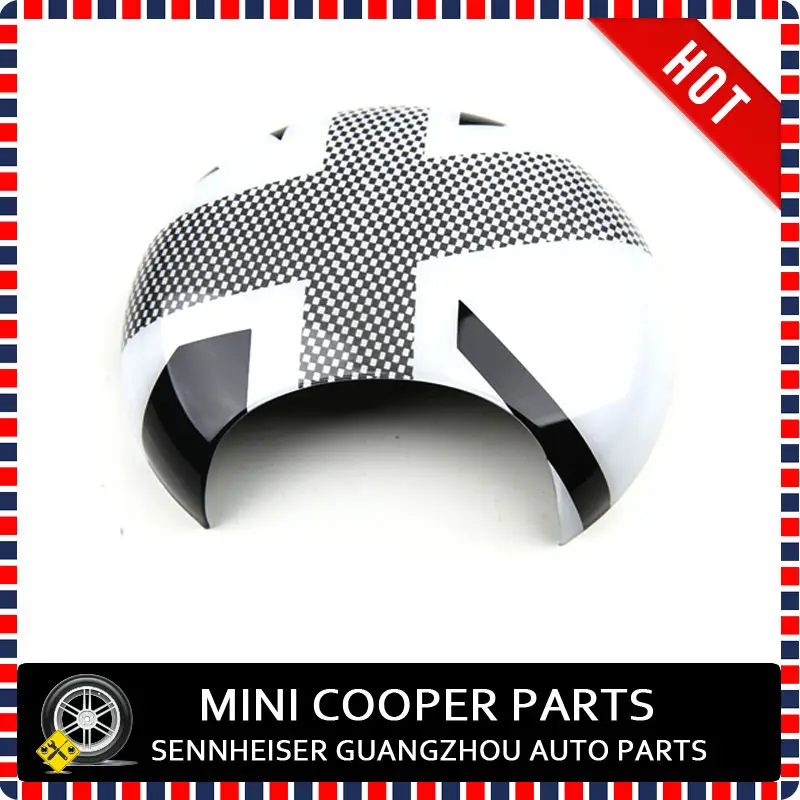 Mini Cooper White Union Jack Style Tachometer Cover-1