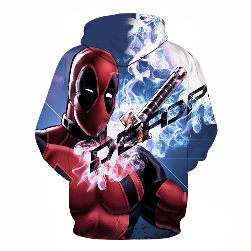 Новая Толстовка Marvel Deadpool, модная, забавная, для мужчин и женщин, с длинным рукавом, уличная Толстовка DC Comics, 3D принт, толстовки, для мужчин, хип-хоп