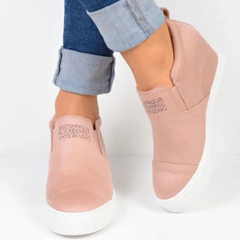 

Increase within Sneakers for Girls Plus size 9-10 Women Casual shoes Designer Slip-on Comfortable Antiskid Superstar Shoe