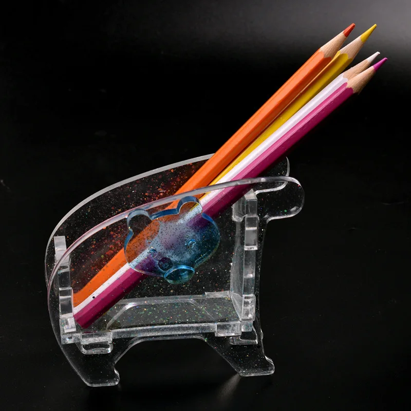 Ручка Контейнер силиконовый полимерная форма кисти горшок автомобиль животных формы для ювелирных изделий Сделай сам, поделки ручной