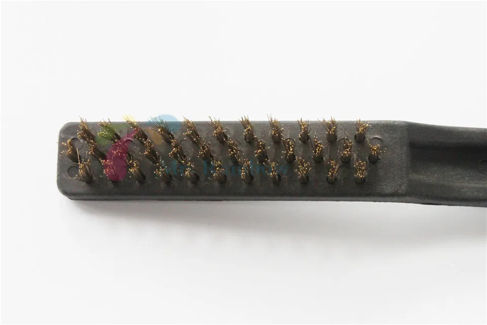 High Quqlity Dental Instrument Bur Cleaning Brass Brush Tool 1Pcin