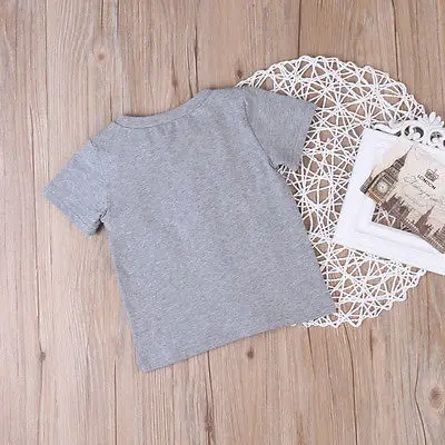 2017 милый комбинезон для новорожденных мальчиков боди футболка с принтом Большой