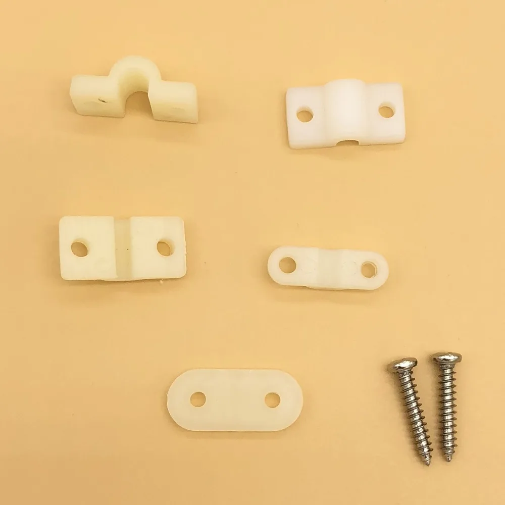 

DIY RC Hobby Accessories Plastic Plate Landing Gear Fastener Flat or Arched Optional with Screw