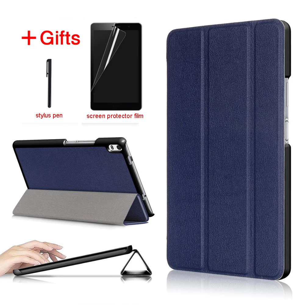 

Slim Magnetic Folding PU Case cover for lenovo Tab4 tab 4 8 plus tb-8704x TB-8704F Tablet cover for lenovo Tab 4 8 plus case