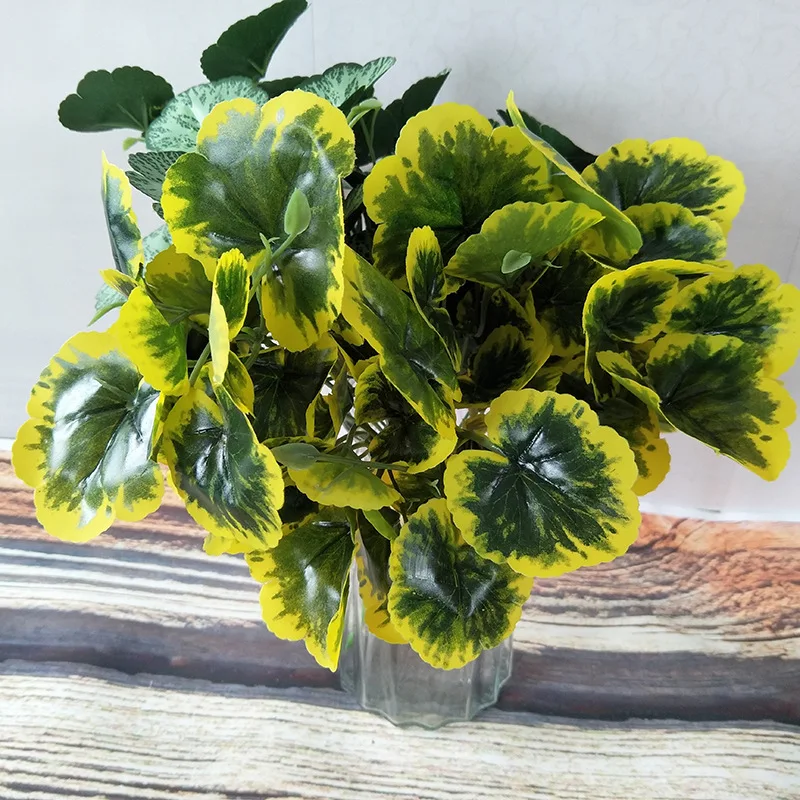 Flone Artificial Latex Small Flower Bouquet Fake Flowers 35cm Artificial Sea Otter Leaf Home Living Room Flower Art Decoration (5)