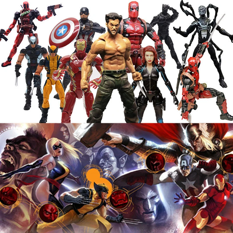 Marvel легенды фигурку пиццы человек паук Росомаха Дэдпул Тор Звездные войны модель