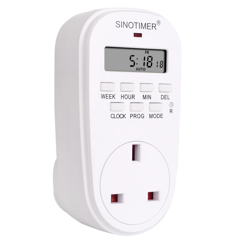 UK Plug British Outlet 7 Days Weekly Programmable Digital Plug Socket Timer Switch Time Relay Wall Clock Power AC 230V 220V 50Hz 3