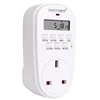 UK Plug British Outlet 7 Days Weekly Programmable Digital Plug Socket Timer Switch Time Relay Wall Clock Power AC 230V 220V 50Hz 3