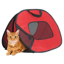 Переноска для собак, кошек, Удобная дорожная сумка, переносная многофункциональная Складная Клетка для кошек, переносная сумка для домашних животных, сумка для собак A8M91