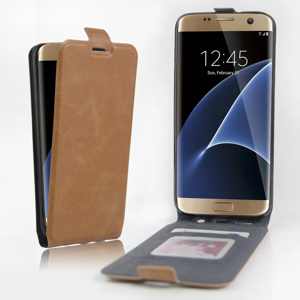 

case for Samsung Galaxy S7 / S7 edge / S7 active Leather case Magnetic flip case Protective Case Clamshell Holster