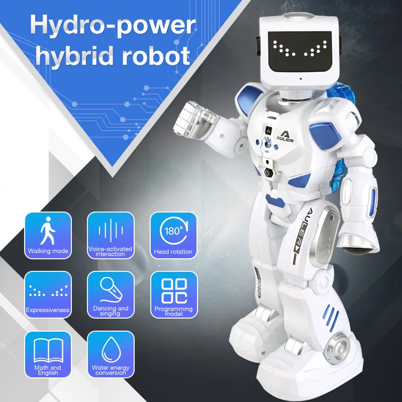 

Robot Hydro Hybrid Remote Control Dance Voice Control Dialog Programming Energy Saving Mechanical Educational Child Girl Boy Toy