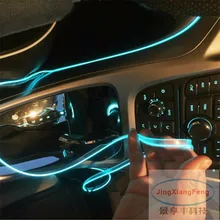 JingXiangFeng DIY украшения 12 В Авто салона светодиодный неоновый свет EL трос трубки линии вечерние прополка наклейка 10 цвета 5 м