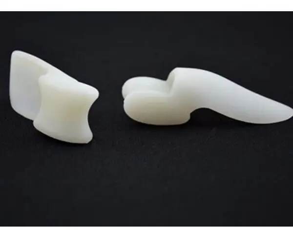 2 PAIRS= 4 PCS Silicone Correction Toe Protection Sleeve Silicone Insole Foot Massage Orthopedic Insoles Foot Pad