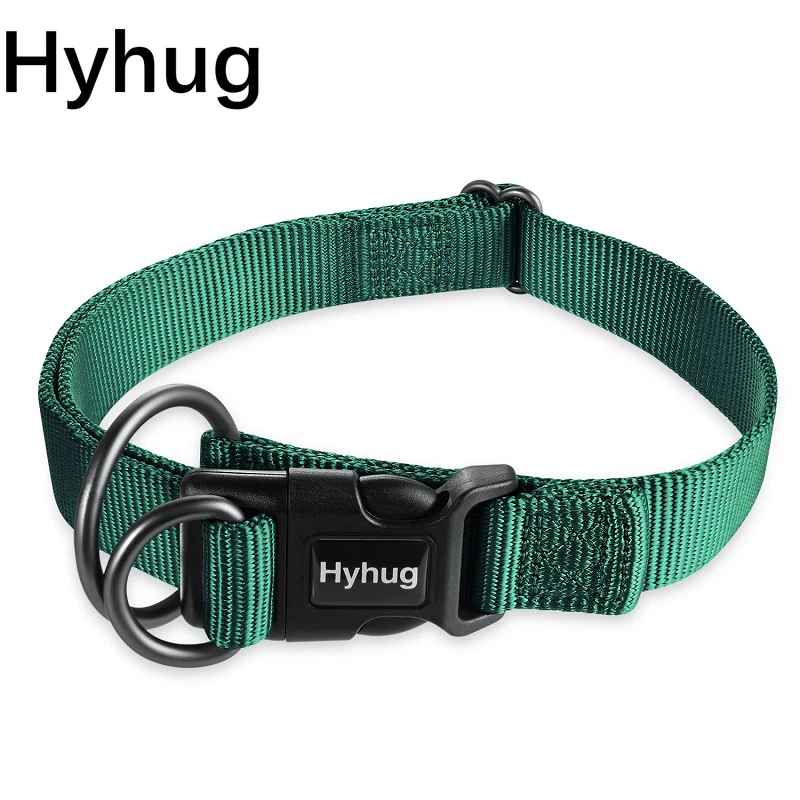 Pet Double Ring Dog Collar Adjustable Nylon Collar Multi function
