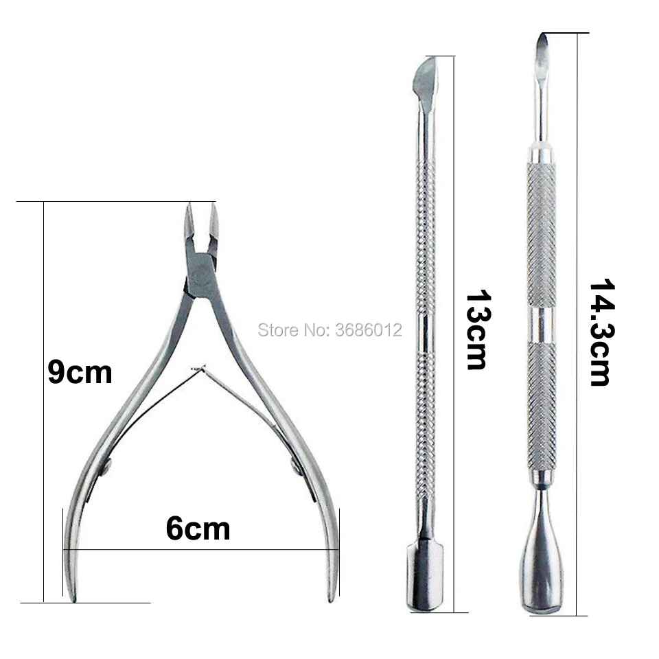 3 шт./компл. инструмент для удаления кутикулы для ножниц кожаный Резак Маникюр кутикула кусачки для маникюра Набор инструментов для очистки ногтей