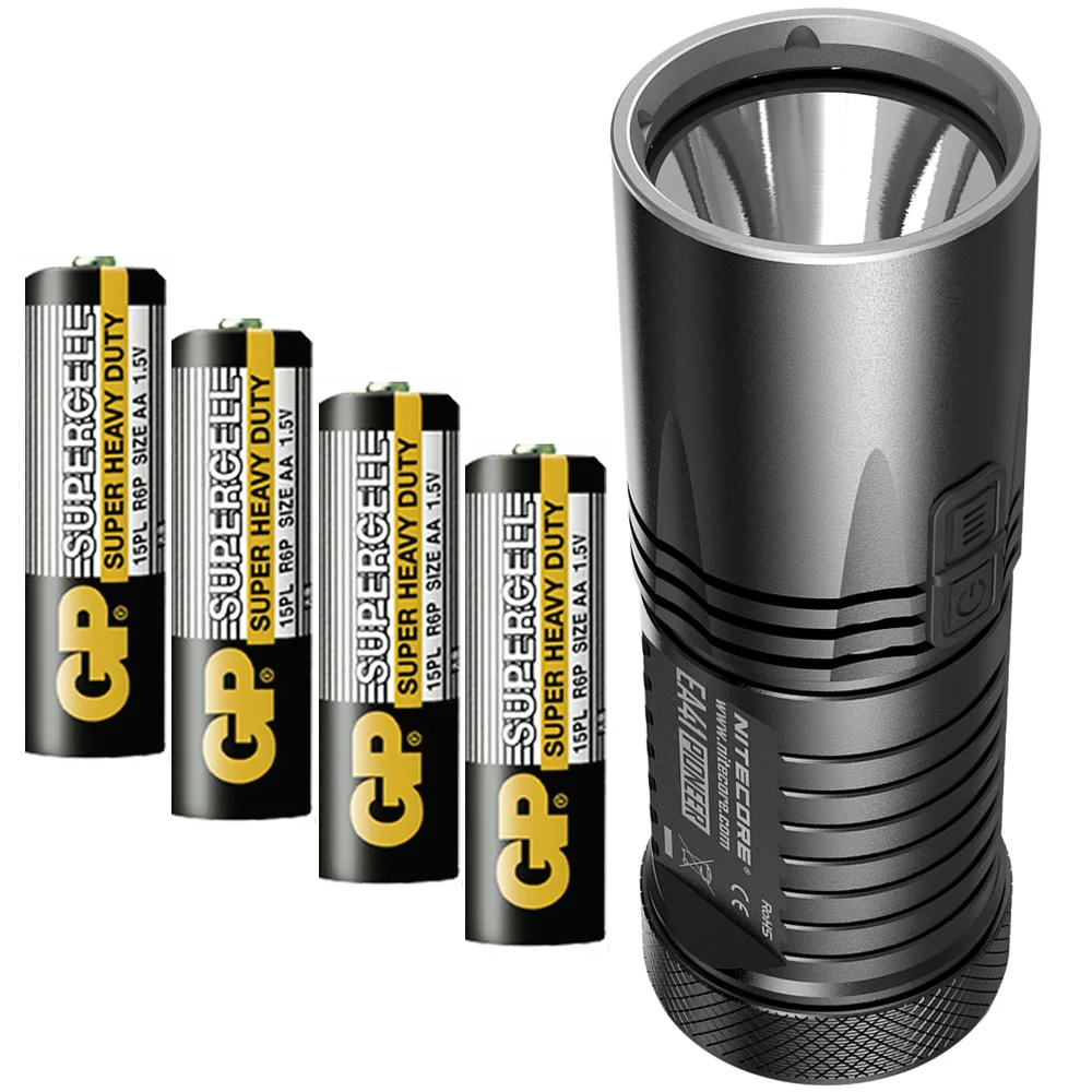 20OFF! NITECORE EA41 EA41W 4*AA battery 1020 Lumen XML2 U2 LED