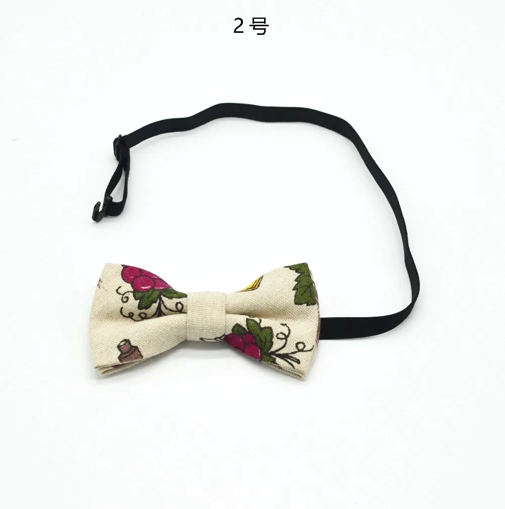 Детский галстук-бабочка Мальчики резинки для девочек Детская школа 9 см 6 см дети размер принт узор Повседневная мода стильный галстук-бабочка Смешанный спиннинг материал