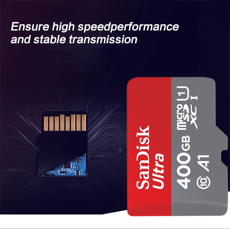 SanDisk A1 слот для карт памяти micro sd карты памяти class 10 SDXC ультра SDHC 400 Гб 100 МБ/с. UHS-I карты micro sd