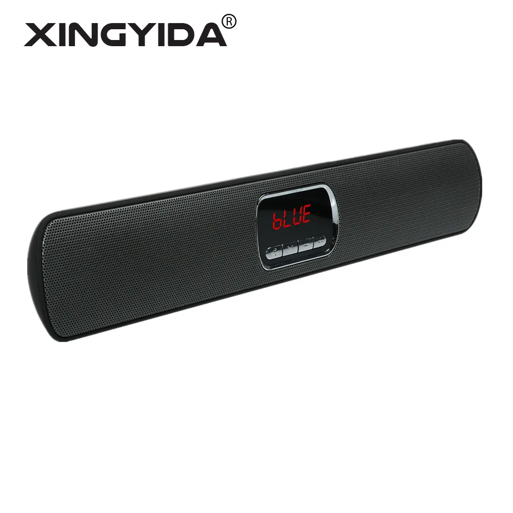 

XINGYIDA Home Audio Speaker Bluetooth Speakers Wireless Stereo Bass Soundbar with Phone Holder LCD TF FM Radio Hoparlor for PC