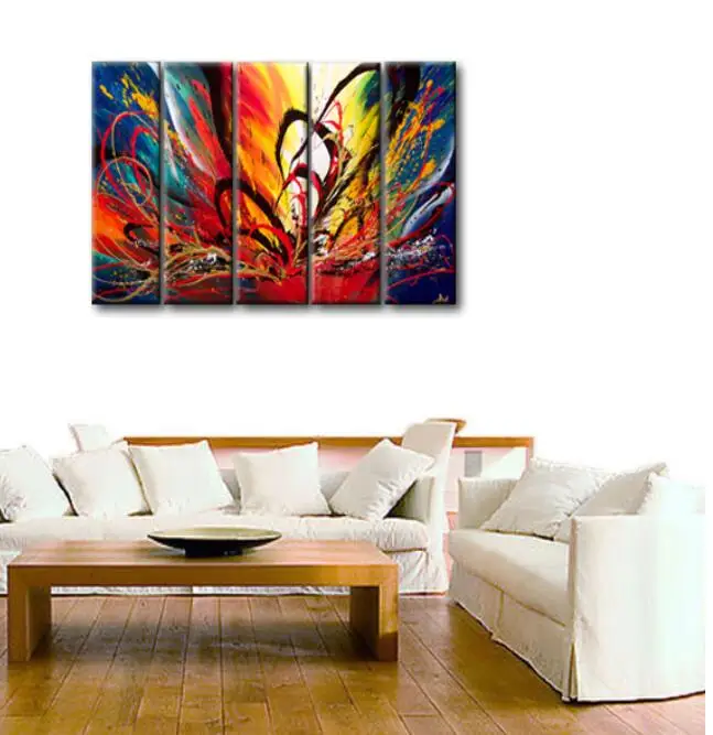 Colorful canvas painting for bedroom fashion picture of color meaning