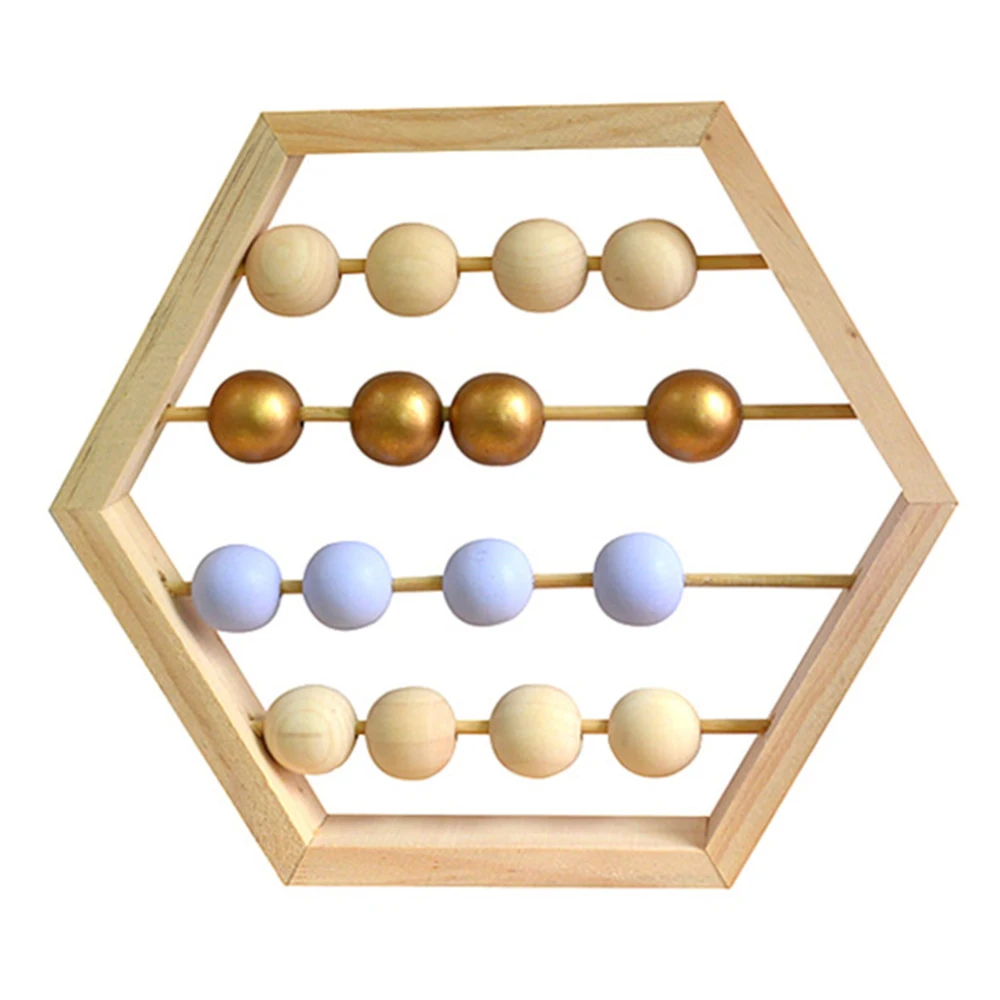 Креативные деревянные бусины подсчет ранняя развивающая головоломка, игрушка для детей ясельного возраста для математики для
