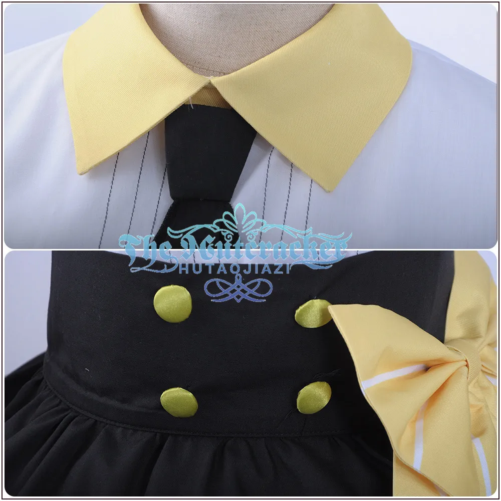 x_01 Love live Cosplay Valentine's Day unwaking Hoshizora Rin Cos Costume Sexy Cosplay Maid Uniform Skirt Socks Dress Wig Hairpin (4)
