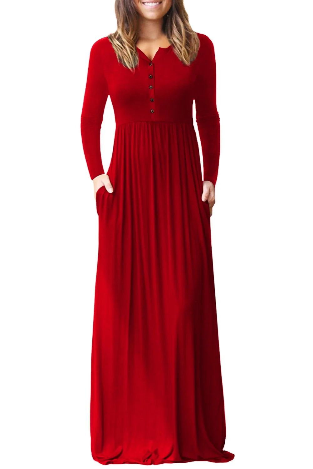 Red fitted long sleeve maxi dresses for women Red fitted long sleeve maxi dresses for women
