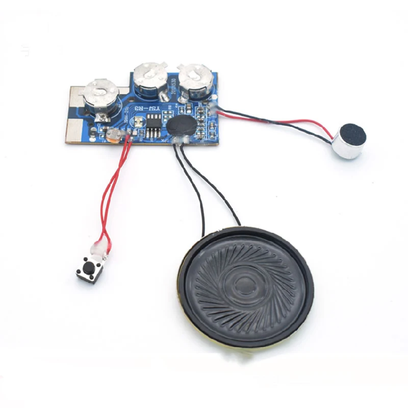 

Playback Voice IC Chip Sound Recording Module Voice DIY KIT 20 seconds Record Music Greeting Card with indicator light Recorder