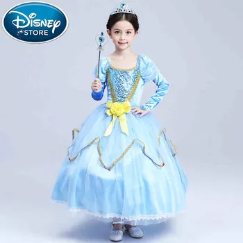 

Disney Frozen dress elsa anna Princess Christmas Children Clothing Girls Baby&Kids Cosplay Costume Birthday party infants dress