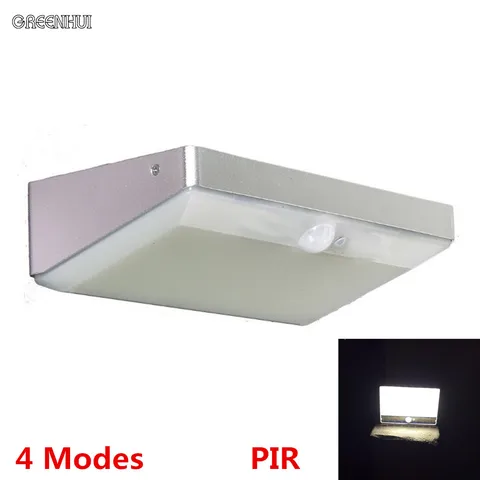 Conduziu a Luz Solar ao ar Livre à Prova Sensor de Movimento de Energia Parede de Luz de Emergência Nova Água Jardim Pir Solar Levou Luz Caminho Decoração 48 d’