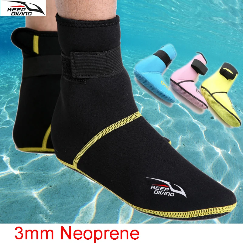 KEEP DIVING Under water Swimming Diving Socks 3mm Thick neoprene men