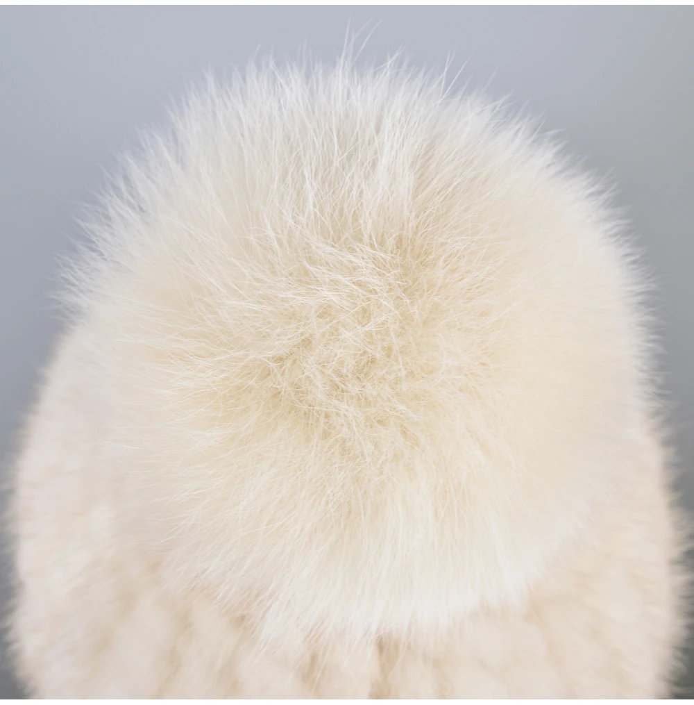 Уличные зимние шапки из натурального меха норки, вязаная шапка ручной работы, женские фирменные качественные шапки из натурального меха норки, шапки из натурального меха лисы