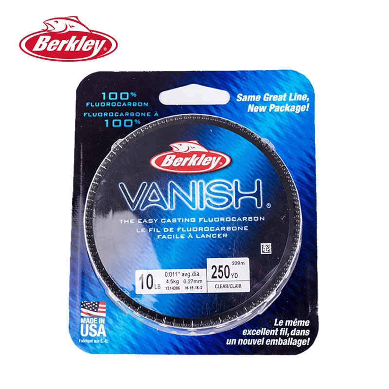 Berkley Vanish Fluorocarbon Fishing Line Clear 10lb 250yd for sale online Berkley Vanish Fluorocarbon Fishing Line Clear 10lb 250yd for sale online