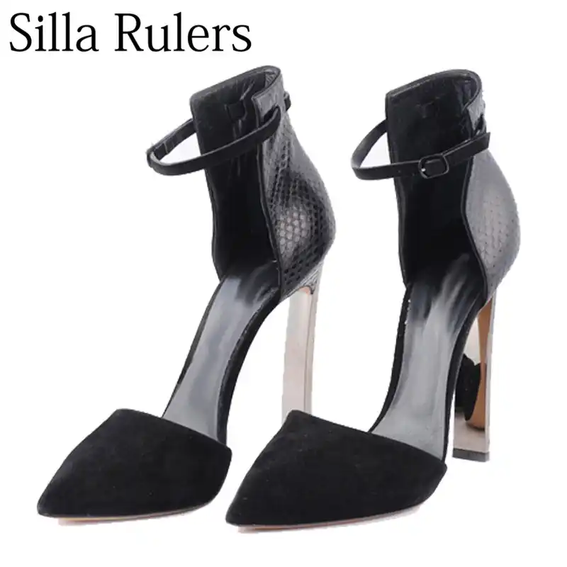 新羅定規セクシーなカシミヤ高ヒール 10 センチパンプス女性夏の女性の半オープニングポインテッドトゥパーティードレスシューズ Women S Pumps Aliexpress