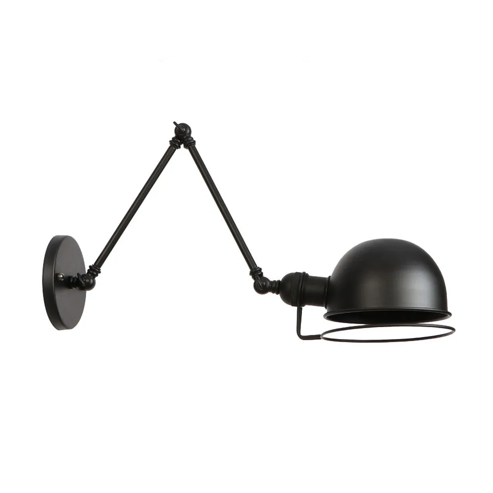 

All black Retro bar simple industrial bedroom wind aisle staircase corridor creative restaurant wall lamp led light RWL0037